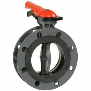 Затвор дисковый ПВХ Butterfly Valve Ду200 Ру10 межфланцевый в Грозном